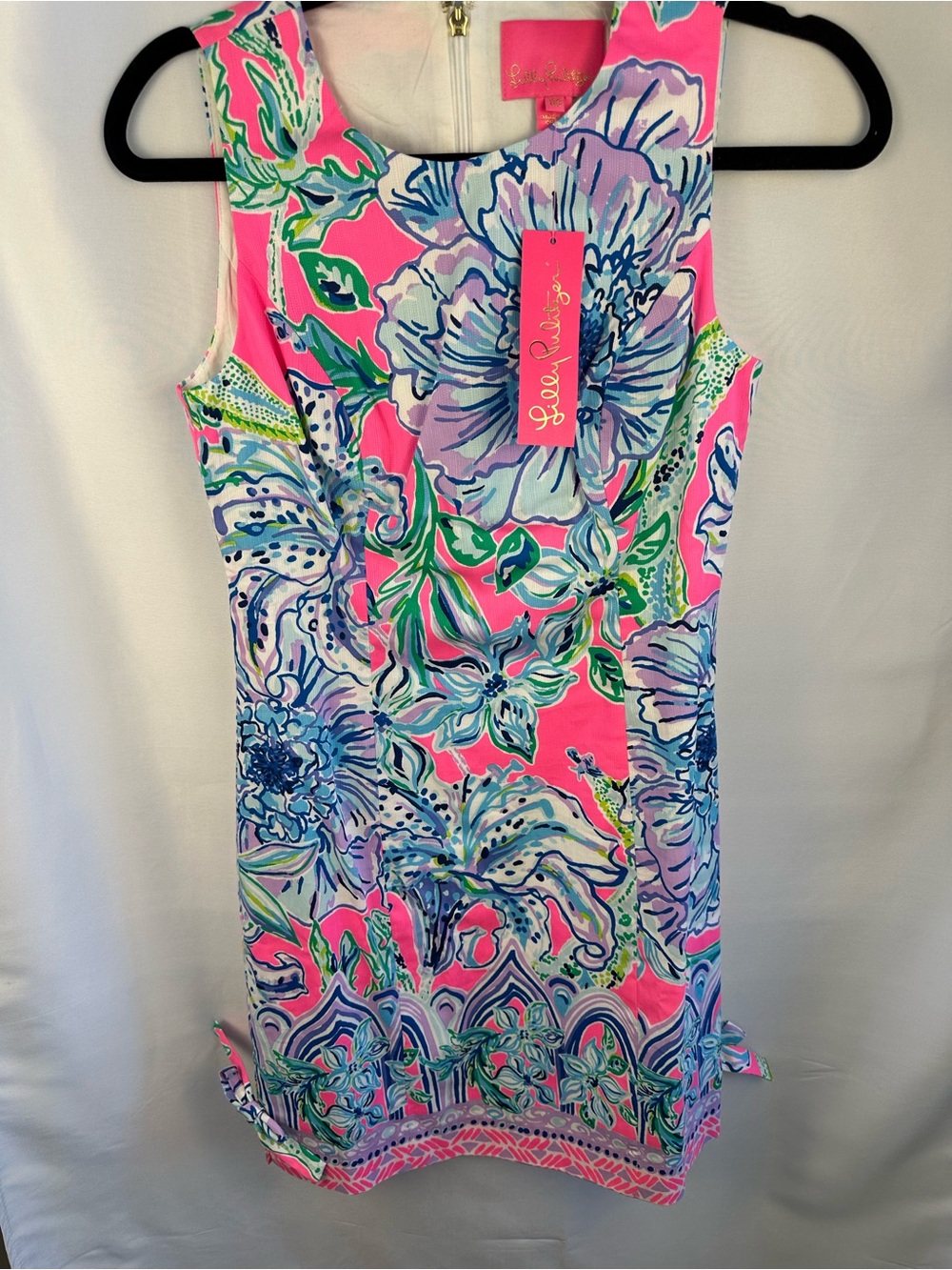 Lilly Pulitzer Mila stretch shift, ooo63469410c, 00-NWT, pink tropics in groove